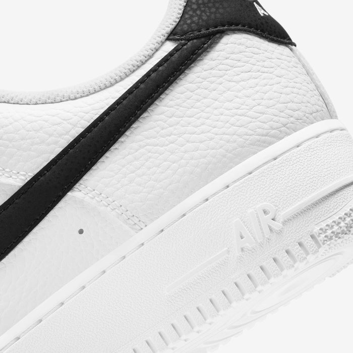 Nike Air Force 1 Low '07 White Black Pebbled Leather