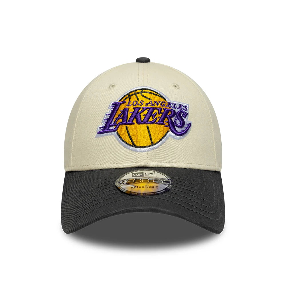 Șapcă New Era 9Forty Nba Colourblock La Lakers Reglabilă Bej
