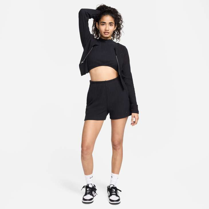 Nike Sportswear Chill Knit Women's High-Waisted Slim 8cm (approx.) Ribbed Shorts