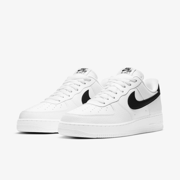 Nike Air Force 1 Low '07 White Black Pebbled Leather