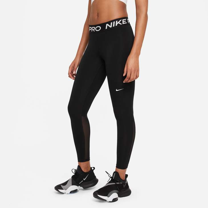 Nike Pro Women's Mid-Rise Mesh-Panelled Leggings