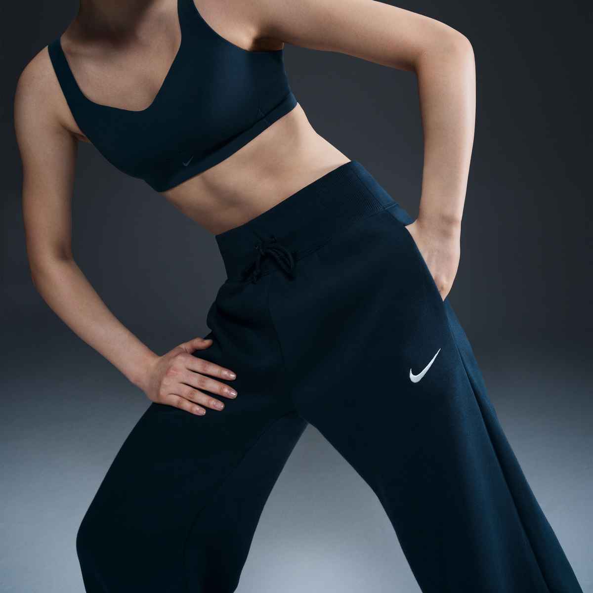 Pantaloni Dama Nike Phoenix Fleece High-Waisted Wide-Leg